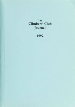 Climbers' Club 1992 Journal cover